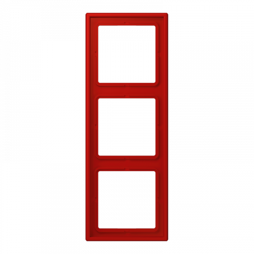 Рамка Les Couleurs Le Corbusier Rouge vermillon 3-постовая Jung LC98332090