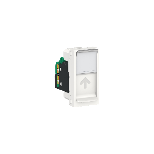  Розетка компьютерная, RJ45, одиночная, кат. 5е UTP, 1 Модуль, Белый Schneider Electric NU341018