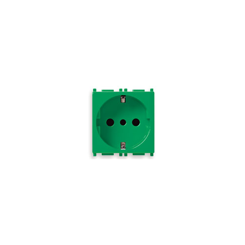  Розетка 2p+t 16a p30 зеленая Vimar Plana 14209.V
