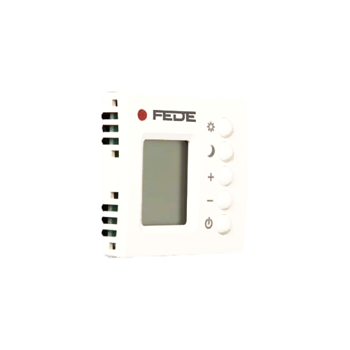  Терморегулятор цифровой с LCD монитором, цвет Белый FEDE FD18004