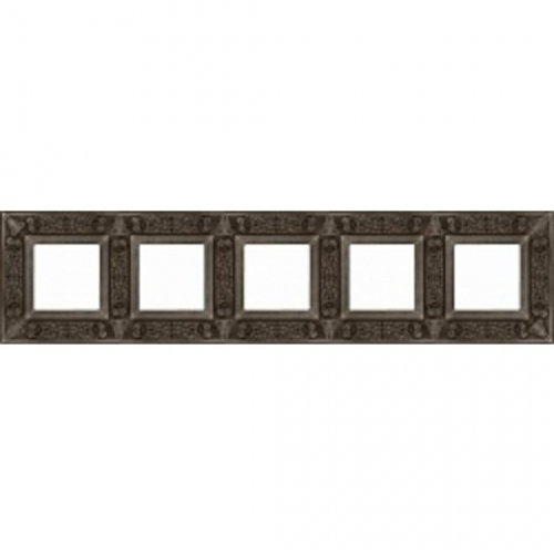  Рамка Granada Antique Silver 5-постовая Fede FD01415AS