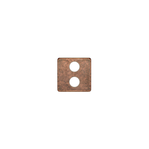  TV/SAT Монтажная плата для механизмов с двумя коннекторами бежевый, цвет Rustic Cooper FEDE FD04316RU-A