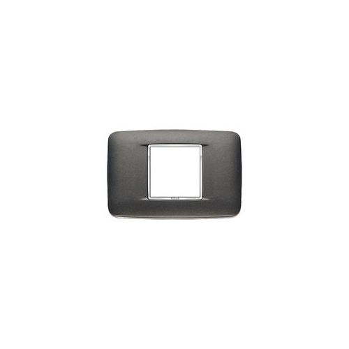  Рамка Eikon Chrome Round Антрацит матовый 2 модуля Vimar 20682.C15