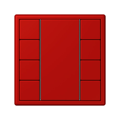  Les Couleurs® Le Corbusier KNX кнопочный модуль F 50 с четырьмя парами кнопок rouge vermillon 31 Jung LC504TSA32090