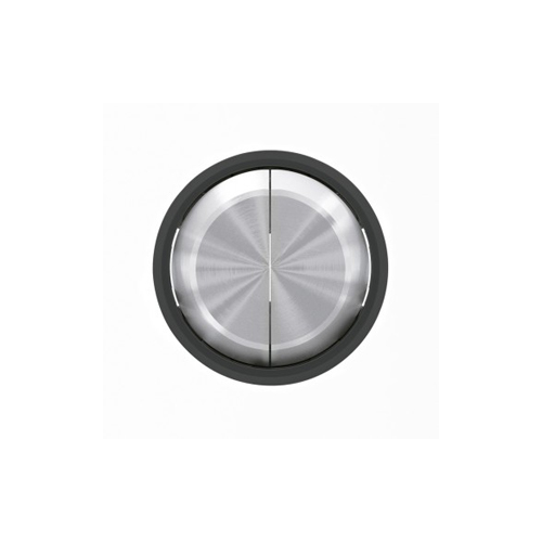  CN Клавиша для выключателей/переключателей/кнопок 2-клав кольцо Стекло чёрное , ABB 8611