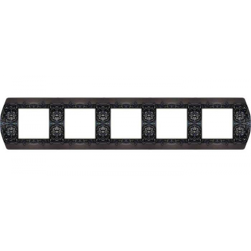  Рамка Sanremo graphite 5-постовая гор/верт. Fede FD01425GR