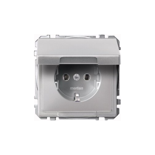  Механизм розетки с крышкой Merten MTN2311-4060