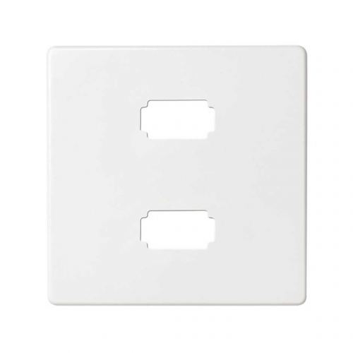  Накладка для коннектора 2*USB 2.0 типа А, "мама", S82, S82N, S82 Detail, белый Simon 8201090-030