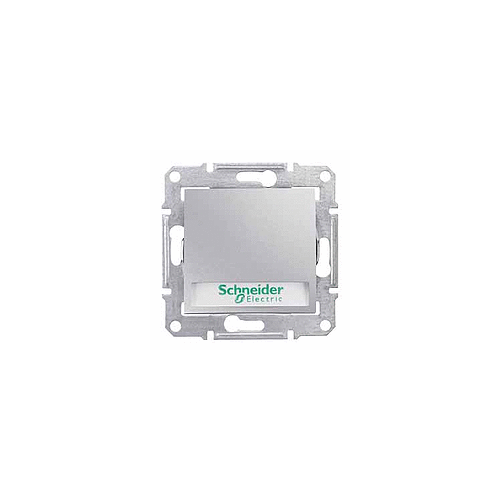  Кн.выкл. с надп. подсв., алюминий Schneider Electric SDN1600360