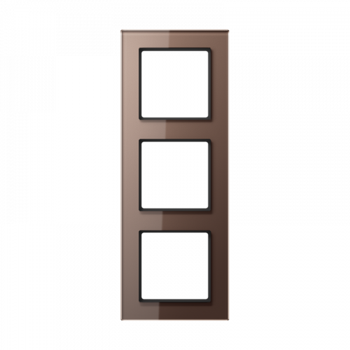  Рамка A Creation Мокко 3-постовая Jung AC583GLMO