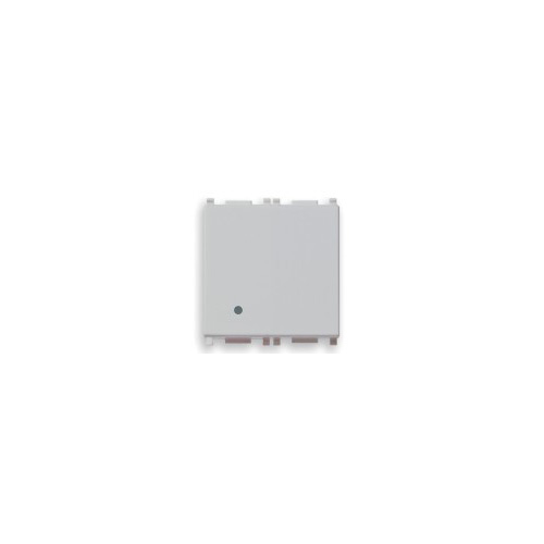 Переключатель 1p 10ax 2 модуля, серебро Vimar Plana 14004.2.SL