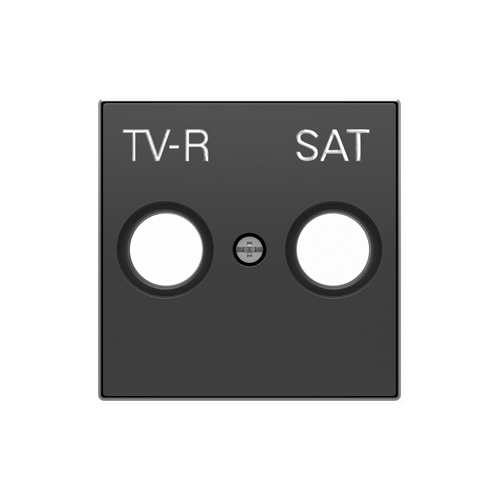 NS Накладка для TV-R/ SAT розетки Чёрный бархат , ABB 8550.1