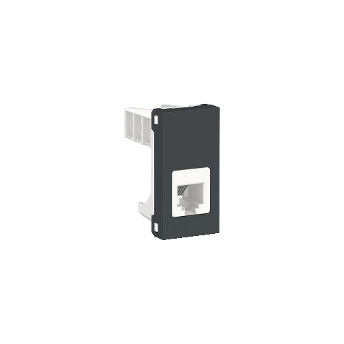  Розетка телефонная, RJ12, одиночная, 1 Модуль, Антрацит Schneider Electric NU349154