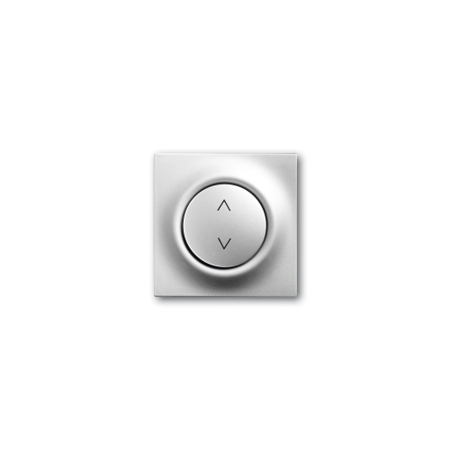  (6430-783), Клавиша для механизма электронного выключателя Busch-Jalousiecontrol 6411 U-101, 6411 U/S-101, 6418 U, реле 6402 U, серия impuls, цвет серебристый металлик, ABB 6430-0-0338