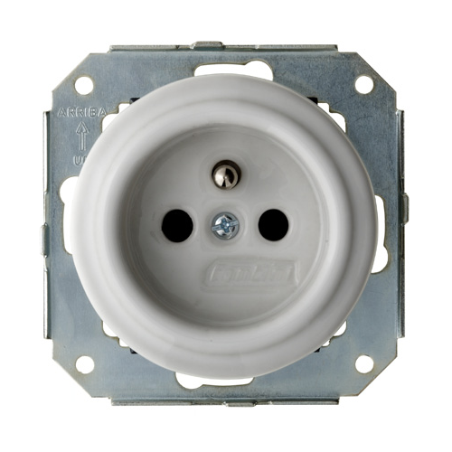  Двухполюсная розетка с заземл. 10/16A-250V, черная керамика Fontini 31208272