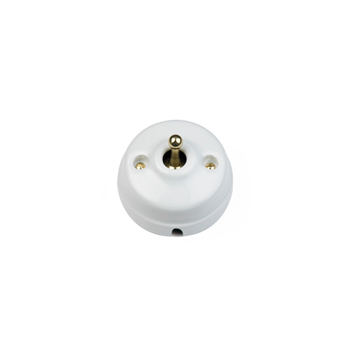  Выключатель 10A-250V, фарфор/золото Fontini 60306432