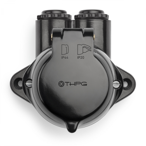  Розетка с защитным штырем IP44 Bakelite С защитой от детей (French version) THPG 100939