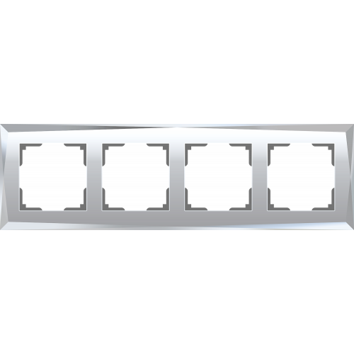  Рамка на 4 поста (зеркальный) Diamant Werkel a045798 WL08-Frame-04