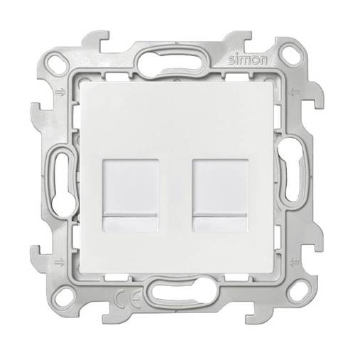  Розетка 2хRJ45 кат 5е UTP, бел Simon 24 2450593-030