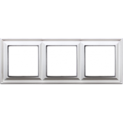  Рамка ECO Profi Deco Белый 3-постовая гор/верт. Jung EPD483WW