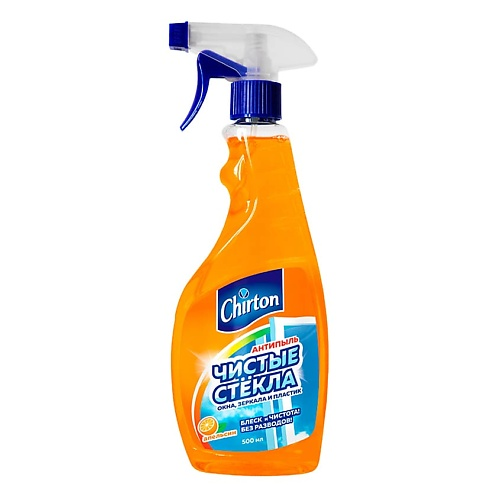 CHIRTON Чистящее средство для мытья стекол и зеркал "Апельсин" 500