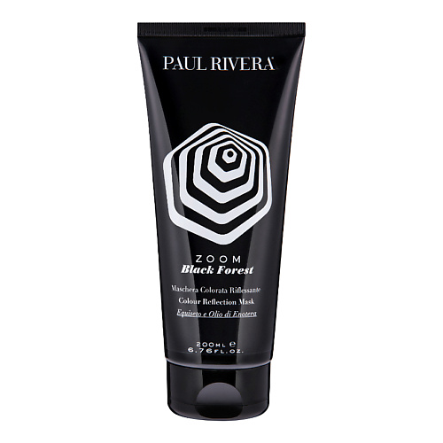 PAUL RIVERA Тонирующая маска для окрашенных и натуральных волос черная Black Forest