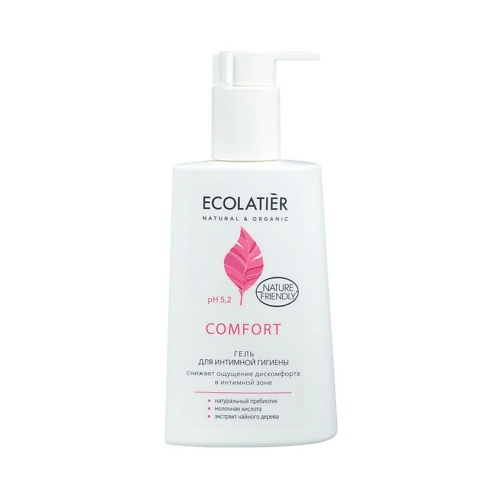 ECOLATIER Гель для интимной гигиены Comfort с молочной кислотой и пробиотиком 250.0