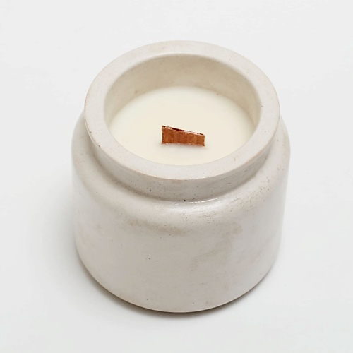 AROMATERIA Свеча из соевого воска в гипсовом стакане "Апельсин и корица" 110.0