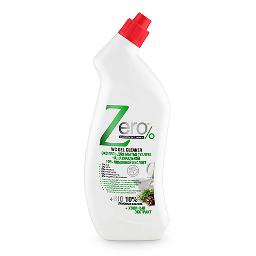 ZERO Гель для мытья туалета на натуральной лимонной кислоте WC Gel Cleaner