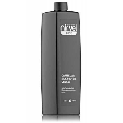 NIRVEL PROFESSIONAL Маска-блеск с экстрактом камелии и протеинами шелка для окрашенных волос / MASK-SHINE COLOR PROTECTION CAMELLIA & SILC PROTEIN 1000 мл