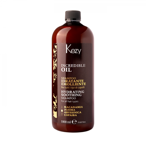 KEZY Шампунь увлажняющий и разглаживающий для всех типов волос / Hydrating soothing shampoo 1000 мл