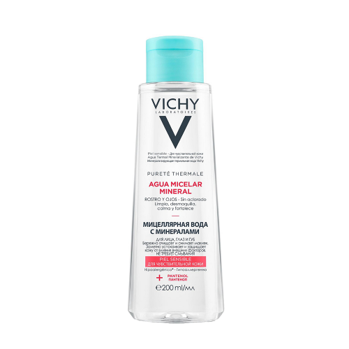 VICHY Вода мицеллярная с минералами для чувствительной кожи / Purete Thermal 200 мл