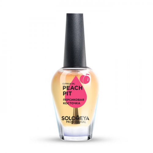 SOLOMEYA Масло с витаминами для кутикулы и ногтей Персиковая косточка / Cuticle Oil Peach pit 9 мл