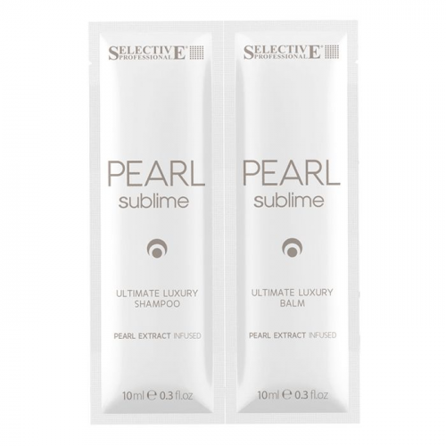 SELECTIVE PROFESSIONAL Набор для волос (шампунь 10 мл + бальзам 10 мл) PEARL SUBLIME ULTIMATE LUXURY