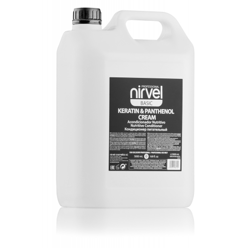 NIRVEL PROFESSIONAL Кондиционер питательный с кератином и пантенолом для сухих, ломких и поврежденных волос / KERATIN & PANTHENOL CREAM 5000 мл