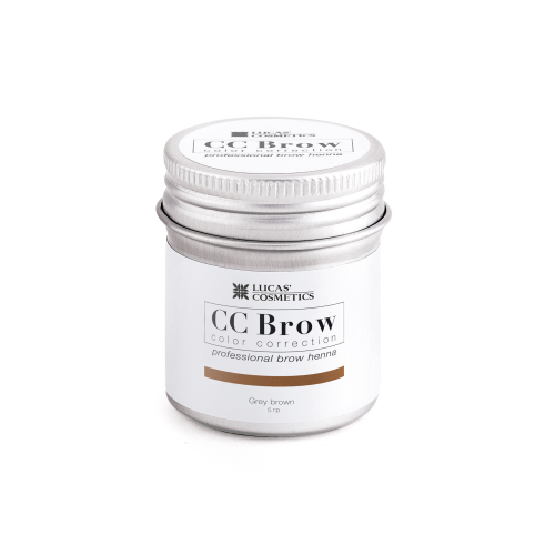 LUCAS COSMETICS Хна для бровей, серо-коричневый (в баночке) / CC Brow grey brown 5 г