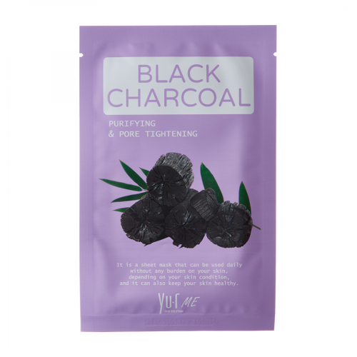 YU.R Маска для лица с экстрактом угля / YU.R ME Black Charcoal Sheet Mask 25 гр