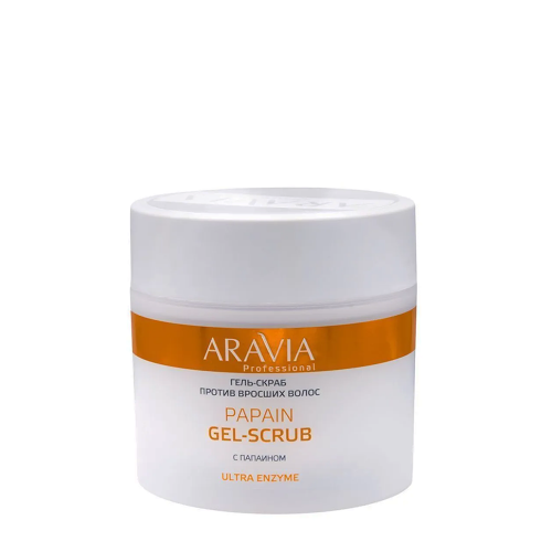ARAVIA Гель-скраб против вросших волос / Professional Papain Gel-Scrub 300 мл