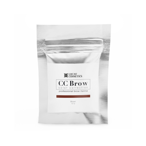 LUCAS COSMETICS Хна для бровей, коричневый (в саше) / CC Brow brown 10 г