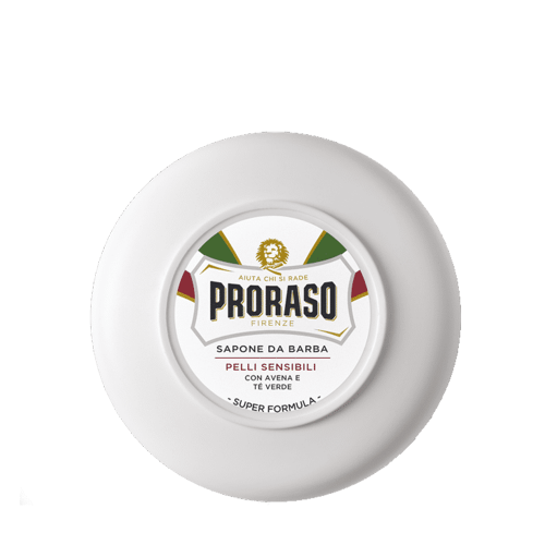 PRORASO Мыло для бритья для чувствительной кожи с зеленым чаем и овсом 150 мл