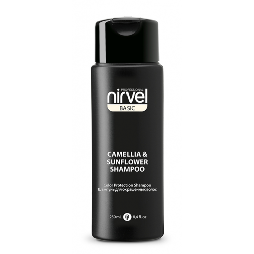 NIRVEL PROFESSIONAL Шампунь-восстановление с экстрактом камелии и подсолнечника для окрашенных волос / SHAMPOO COLOR PROTECTION CAMELLIA & SUNFLOWER 250 мл