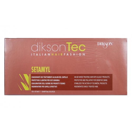 DIKSON Средство ампульное при любой щелочной обработке волос / SETAMYL 12*12 мл