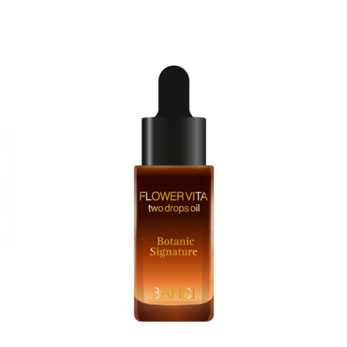 BANDI Масло двухфазное для кутикулы, травяное / FLOWER VITA TWO DROPS OIL BOTANIC SIGNATURE 20 мл