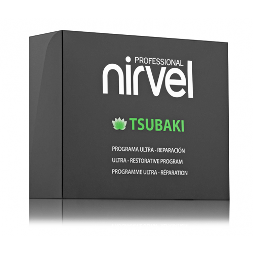 NIRVEL PROFESSIONAL Набор для интенсивного восстановления поврежденных волос (шампунь 250 мл, маска 250 мл, концентрат 3*15 мл, сыворотка 40 мл) / TSUBAKI PACK