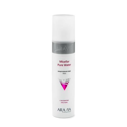 ARAVIA Вода мицеллярная 3 в 1 с экстрактом готу кола / Micellar Pure Water 250 мл