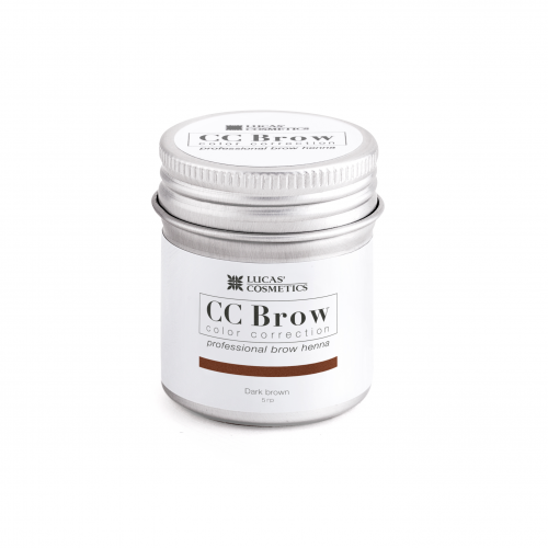 LUCAS COSMETICS Хна для бровей, темно-коричневый (в баночке) / CC Brow dark brown 5 г