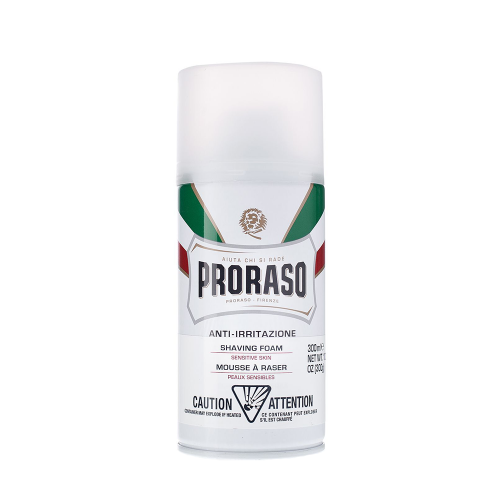 PRORASO Пена для бритья для чувствительной кожи с зеленым чаем и овсом 300 мл