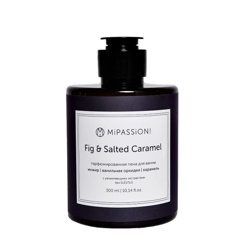 MIPASSIONcorp Пена жидкая парфюмированная для ванны, инжир, ванильная орхидея, карамель / Fig&Salted Caramel 300 мл