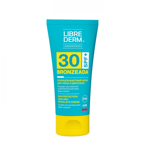 LIBREDERM Крем солнцезащитный для лица и зоны декольте SPF50 / BRONZEADA 50 мл