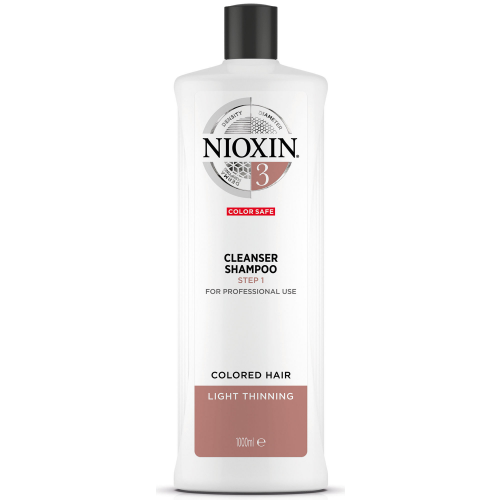 NIOXIN Шампунь очищающий, для окрашенных тонких волос, Система 3, 1000 мл